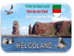Stevmagnet Helgoland grün-rot-weiß mit Relief 