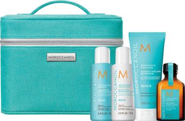 Moroccanoil Set: Shampoo + Conditioner 70ml + Repairmask 75ml + Treatment 25ml 