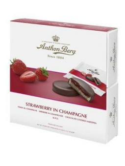 Anthon Berg Erdbeere in Champagne, 16 Stück 