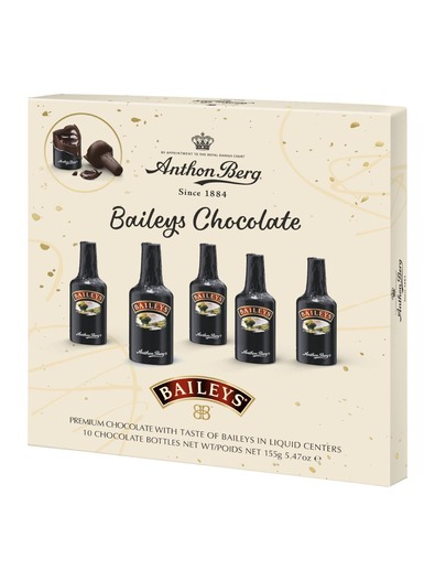 Anthon Berg Schokolade mit flüssigen Baileys 