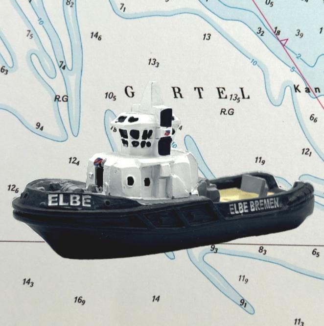 Modellschiff Bugsier Elbe 