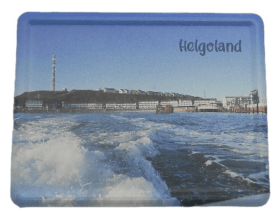 Aluminiummagnet Helgoland von der Dünenfähre gesehen 
