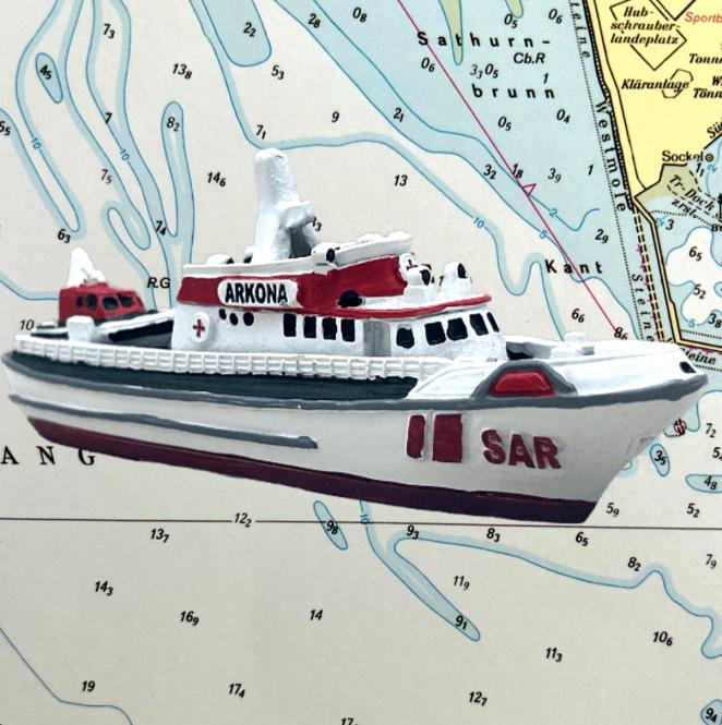 Modellschiff  SAR Arkona (Warnemünde) 