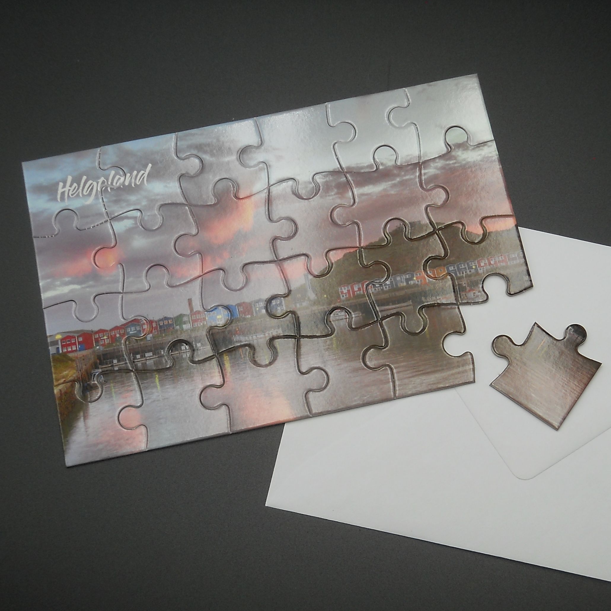 Helgoland Puzzle Puzzlekarte Hummerbuden 